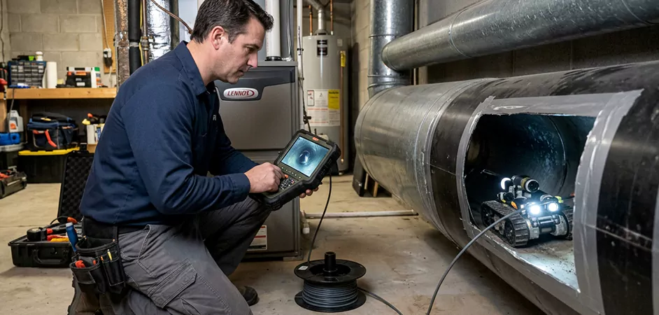 Robotic Duct Inspection in Allen, TX