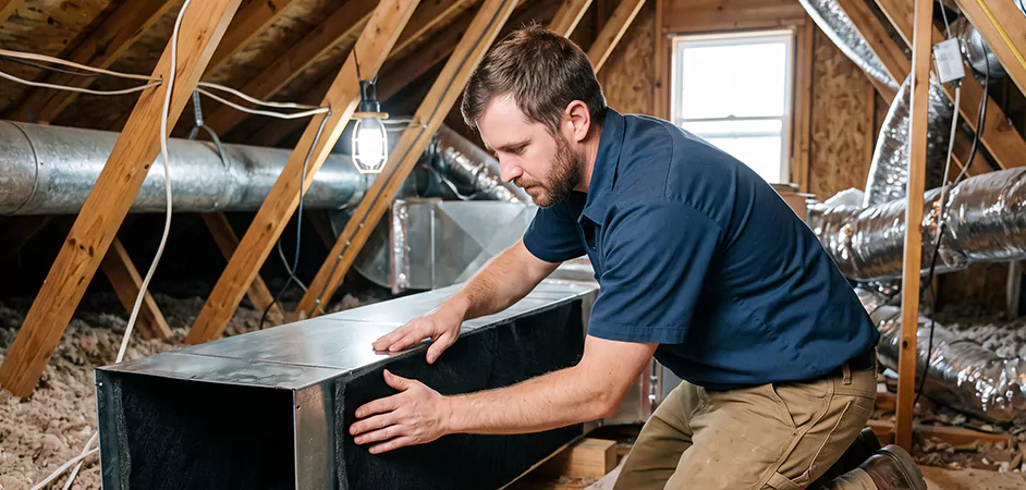 Acoustic Duct Liner Installation in Allen