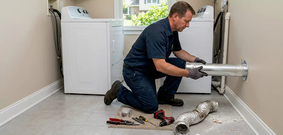 Dryer Vent Replacement in Allen