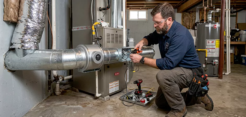 Booster Fan Installation in Allen