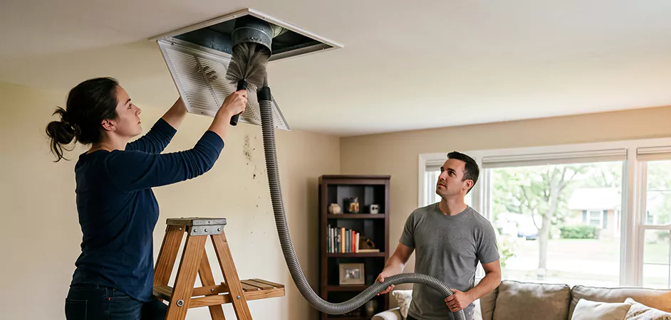 Roof and Wall Exhaust Cap Cleaning in Allen