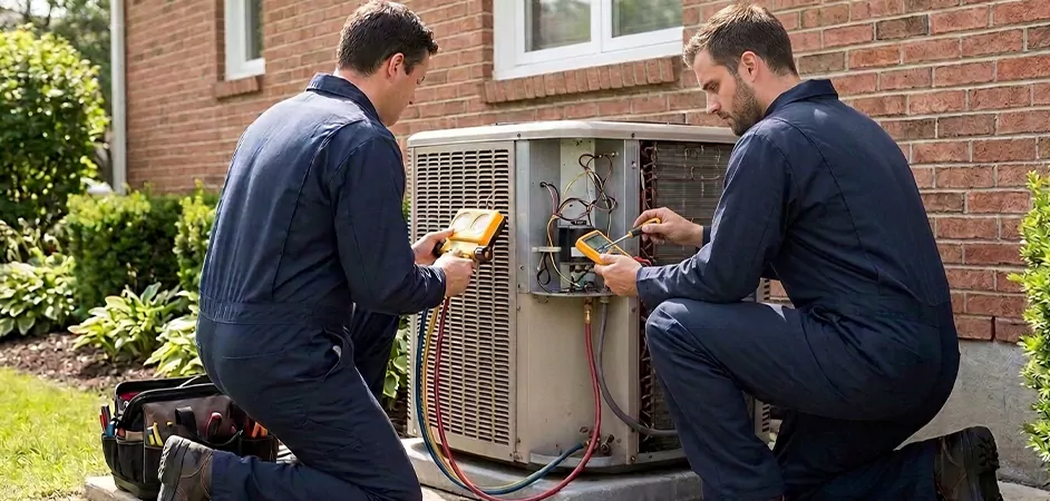 Heat Pump Inspection in Allen