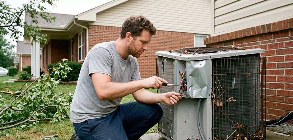 Storm Damage HVAC Restoration in Allen