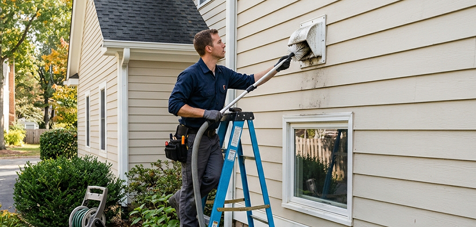 Exterior Vent Cap Cleaning in Allen